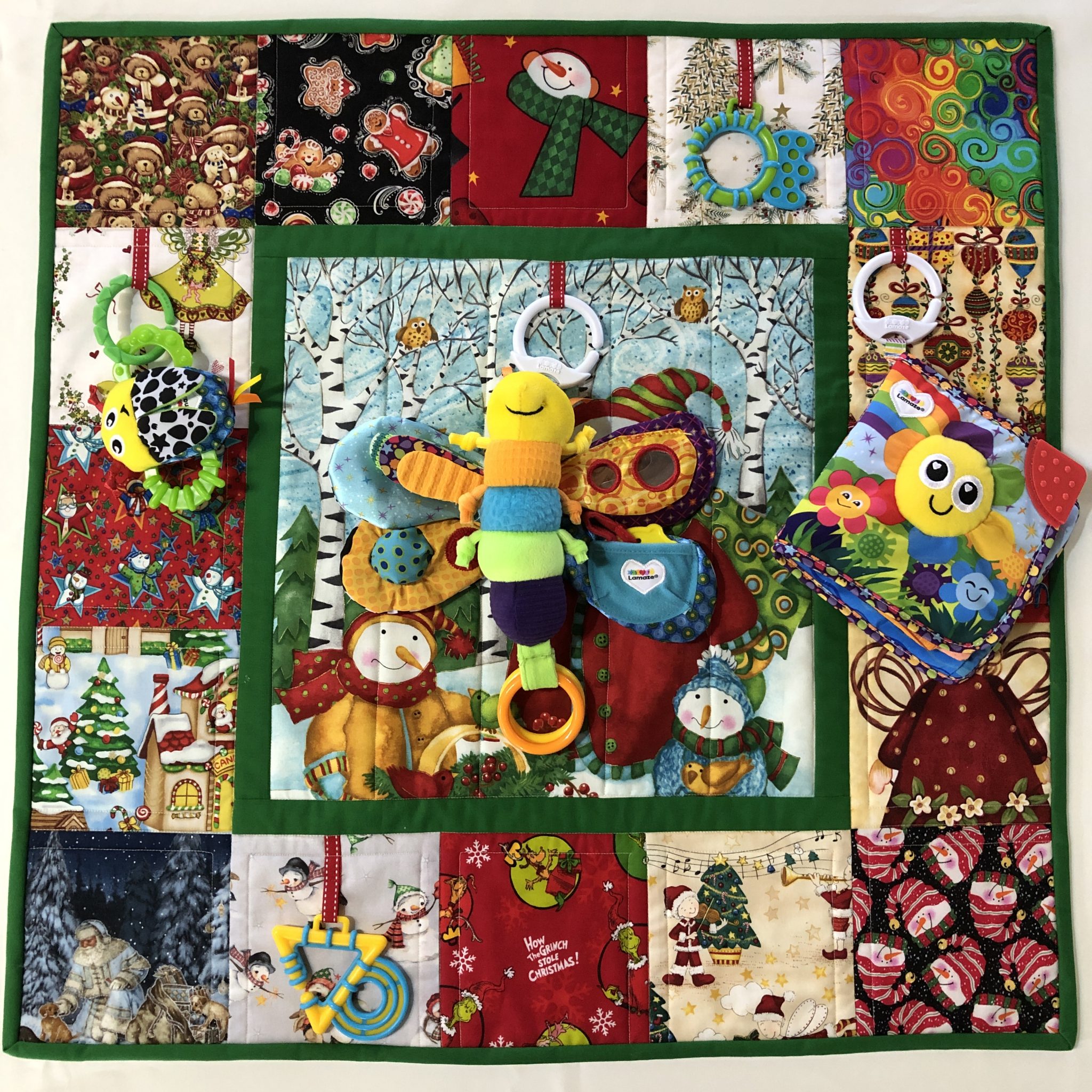 Dragon Fly Christmas Baby Activity Quilt Patch & Co