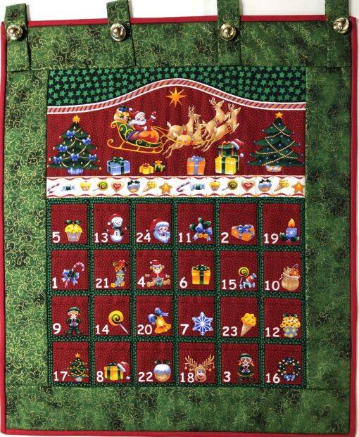 Santa Sleigh(Green)Advent Calendar - Patch & Co