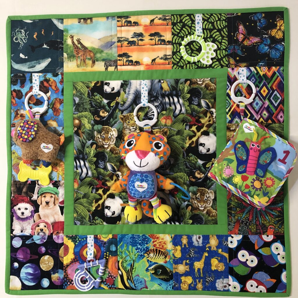 Lion Green edge Activity Quilt - Patch & Co