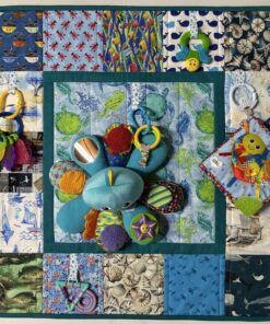 Blue Octopus Activity Quilt