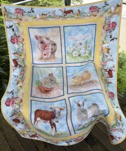 Baby Farm Animals Panel Quilt