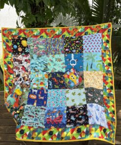 Dog Tummy Time Play I Spy Quilt
