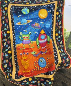 Bright Space  Panel Quilt