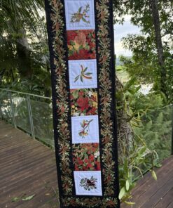Embroidery wild  Flowers No4 Table Runner