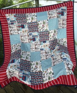 Dogs Patchwork Baby Quilt