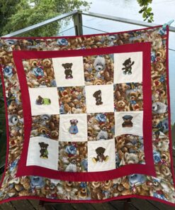 Bear Embroidery Quilt