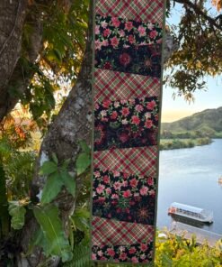 Check Fabric Wedge Table Runner